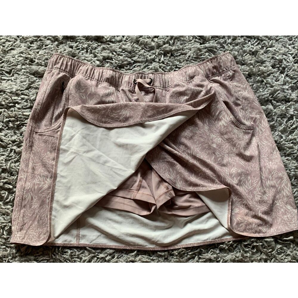 NEW NWOT PATAGONIA Fleetwith tan PRINT Wrap Skirt Skort sz XL - Picture 5 of 8
